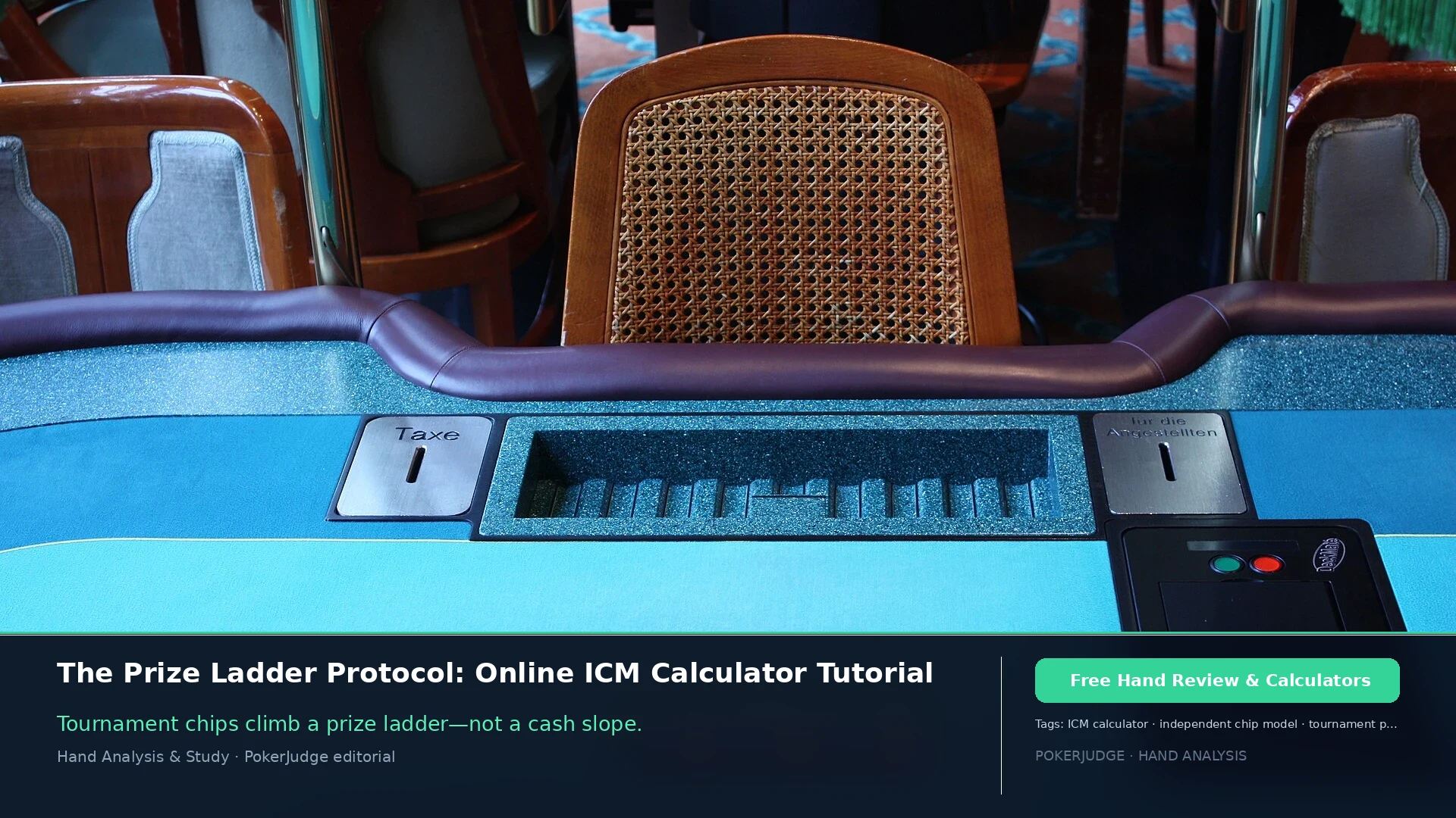 Протокол лестницы призов: туториал по онлайн ICM-калькулятору | PokerJudge