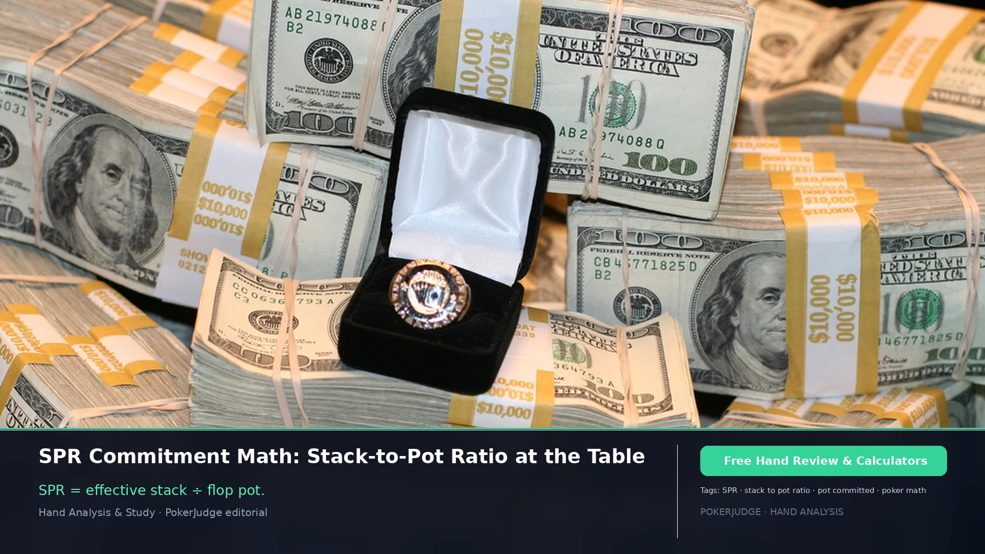 Математика обязательств по SPR: соотношение стека к банку за столом | PokerJudge